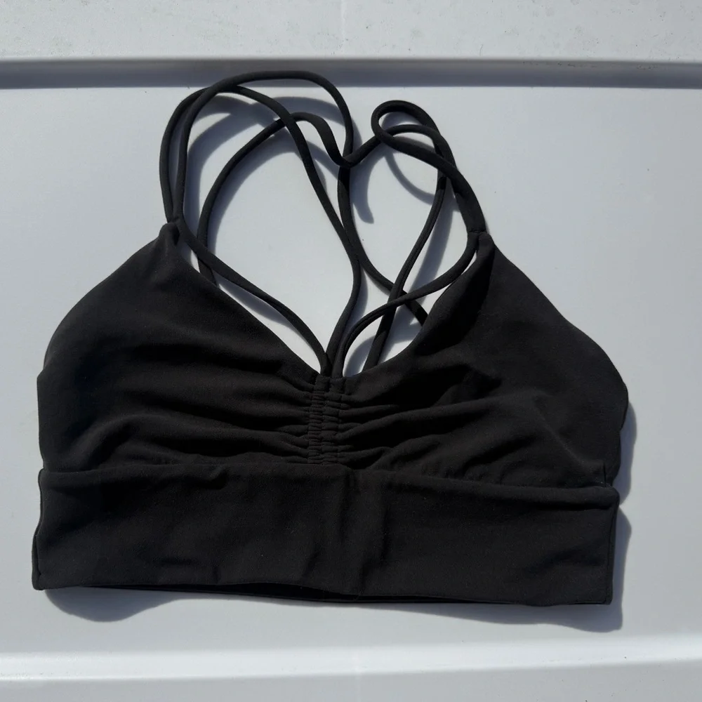 lululemon Tote & Align Black Strappy Bralette size 6 - Picture 3 of 6